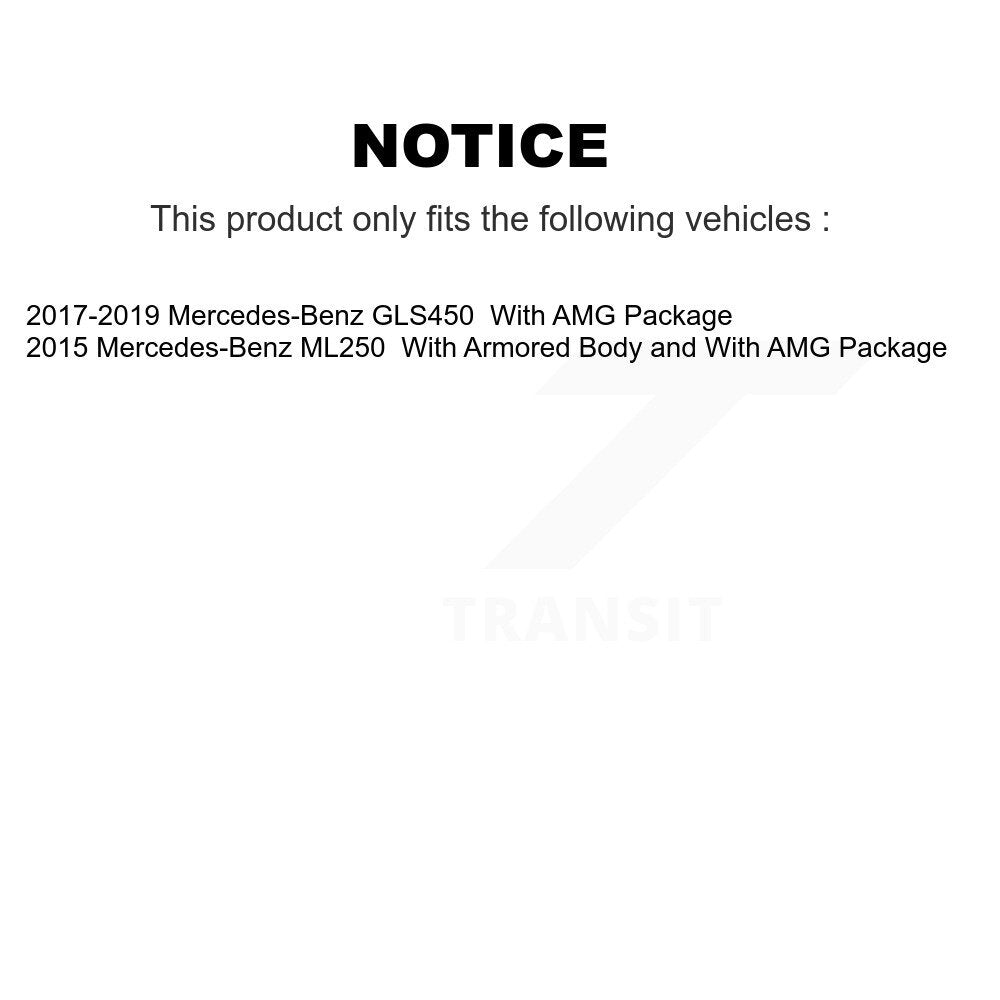 Front Rear Coat Brake Rotor Ceramic Pad Kit For Mercedes-Benz GLS450 GL450 GL350