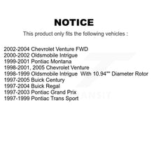 Load image into Gallery viewer, Front Rear Coat Brake Rotor Ceramic Pad Kit For Buick Century Pontiac Grand Prix