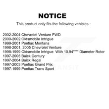 Load image into Gallery viewer, Front Rear Coat Brake Rotor Ceramic Pad Kit For Buick Century Pontiac Grand Prix