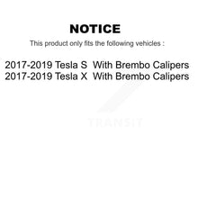 Load image into Gallery viewer, Front Rear Coated Brake Rotor Ceramic Pad Kit For Tesla S X With Brembo Calipers