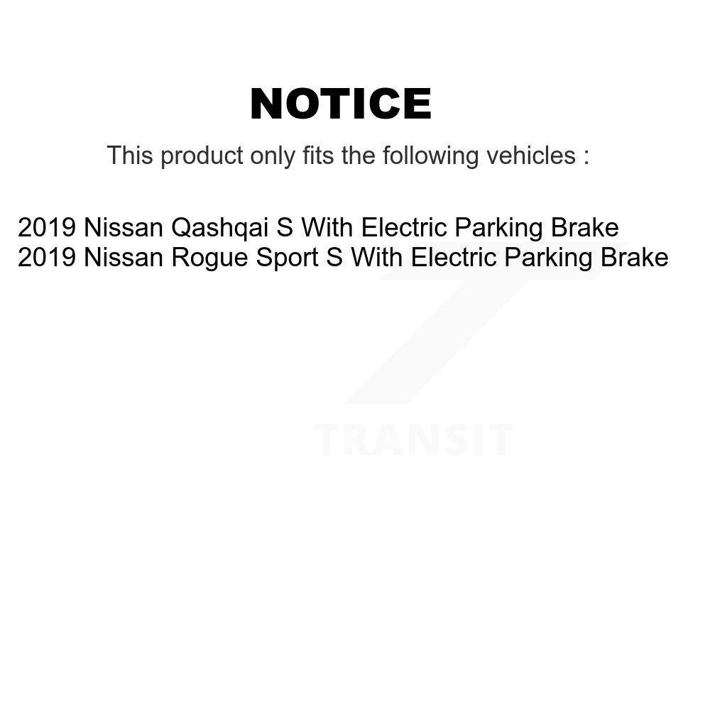 [Front+Rear] 2019 Nissan Rogue Sport S Premium Coated Rotors & Ceramic Pads Brake Kit For Max Braking