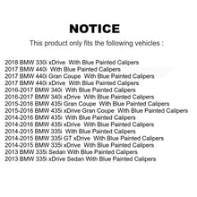 Load image into Gallery viewer, Front Rear Coated Brake Rotor Ceramic Pad Kit For BMW 335i xDrive 330i 435i 340i