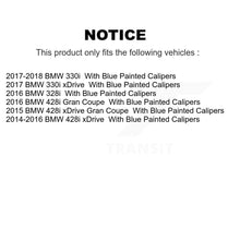 Load image into Gallery viewer, Front Rear Coated Brake Rotor Ceramic Pad Kit For BMW 330i 328i 428i xDrive Gran