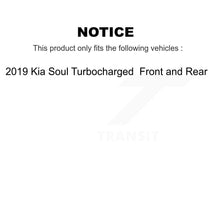 Load image into Gallery viewer, Front Rear Coat Disc Brake Rotors Ceramic Pad Kit For 2019 Kia Soul Turbocharged