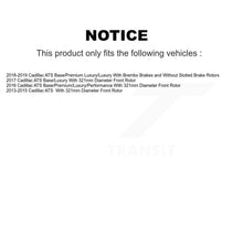 Charger l'image dans la galerie, Front Coated Disc Brake Rotors And Ceramic Pads Kit For Cadillac ATS