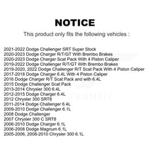 Charger l'image dans la galerie, Front Coat Brake Rotor Ceramic Pad Kit For Dodge Charger Chrysler 300 Challenger