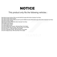 Load image into Gallery viewer, Front Coat Brake Rotors Ceramic Pad Kit For Dodge Grand Caravan Chrysler Journey