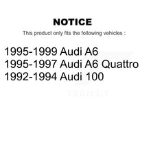 Charger l'image dans la galerie, Front Coated Disc Brake Rotors And Ceramic Pads Kit For Audi A6 Quattro 100