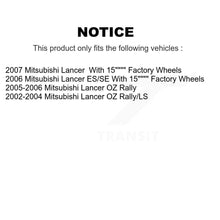 Charger l'image dans la galerie, Front Coated Disc Brake Rotors And Ceramic Pads Kit For Mitsubishi Lancer