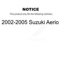 Load image into Gallery viewer, Front Coated Disc Brake Rotors And Ceramic Pads Kit For 2002-2005 Suzuki Aerio