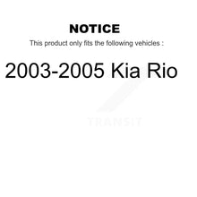 Load image into Gallery viewer, Front Coated Disc Brake Rotors And Ceramic Pads Kit For 2003-2005 Kia Rio