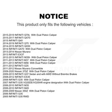 Load image into Gallery viewer, Front Coated Brake Rotors Ceramic Pad Kit For INFINITI Nissan G37 Murano G35 M35