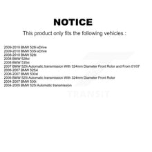 Charger l'image dans la galerie, Front Coat Brake Rotor Ceramic Pad Kit For BMW 530i 528i 525i 530xi 535xi xDrive