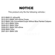 Charger l'image dans la galerie, Front Coated Brake Rotor Ceramic Pad Kit For BMW 335i xDrive X1 335d 335xi 335is