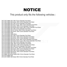 Charger l'image dans la galerie, Front Coated Brake Rotor Ceramic Pad Kit For BMW 328i xDrive 320i 330i 428i 430i