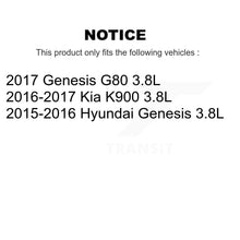 Load image into Gallery viewer, Front Coated Brake Rotor &amp; Ceramic Pad Kit For Hyundai Genesis G80 Kia K900 3.8L