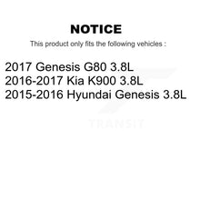 Load image into Gallery viewer, Front Coated Brake Rotor &amp; Ceramic Pad Kit For Hyundai Genesis G80 Kia K900 3.8L