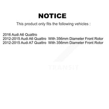 Charger l'image dans la galerie, Front Coated Disc Brake Rotors And Ceramic Pads Kit For Audi A6 Quattro A7