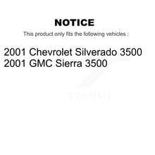 Charger l&#39;image dans la galerie, [Front+Rear] 2001 GMC Sierra 3500 Chevrolet Premium Coated Rotors &amp; Ceramic Pads Brake Kit For Max Braking
