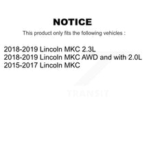 Charger l'image dans la galerie, Front Rear Coated Disc Brake Rotors And Ceramic Pads Kit For Lincoln MKC KGT-100734