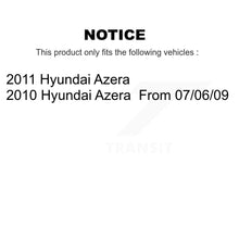 Charger l&#39;image dans la galerie, Front Rear Coated Disc Brake Rotor &amp; Ceramic Pad Kit For 2010-2011 Hyundai Azera