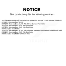 Load image into Gallery viewer, Front Rear Coated Brake Rotor Ceramic Pad Kit For Mercedes-Benz ML350 R350 ML500