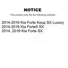 Charger l&#39;image dans la galerie, Front Rear Coated Disc Brake Rotor And Ceramic Pad Kit For Kia Forte Forte5 Koup