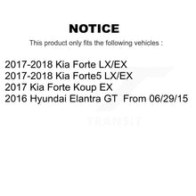 Charger l&#39;image dans la galerie, Front Rear Coated Brake Rotor &amp; Ceramic Pad Kit For Kia Forte Hyundai Elantra GT