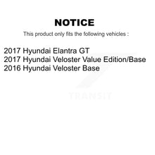 Charger l&#39;image dans la galerie, Front Rear Coat Disc Brake Rotor Ceramic Pad Kit For Hyundai Veloster Elantra GT