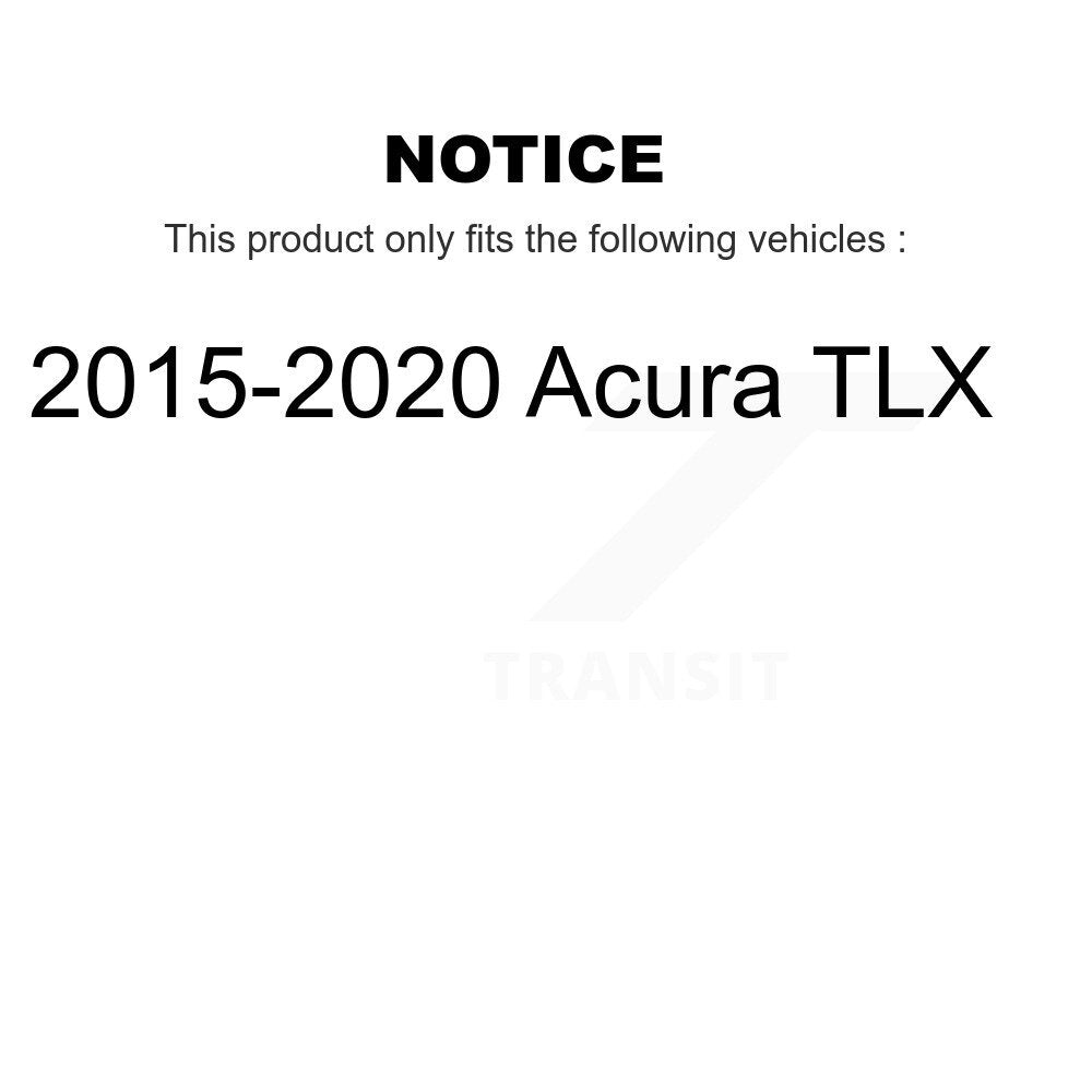 [Front+Rear] 2015-2020 Acura TLX Premium Coated Rotors & Ceramic Pads Brake Kit For Max Braking