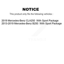 Charger l'image dans la galerie, Front Rear Coated Disc Brake Rotors And Ceramic Pads Kit For Mercedes-Benz B250 CLA250 KGT-101244