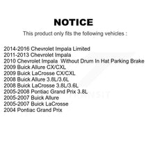 Charger l'image dans la galerie, Rear Coated Brake Rotors Ceramic Pad Kit For Chevrolet Impala Pontiac Grand Prix