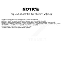 Charger l'image dans la galerie, Rear Coated Disc Brake Rotors And Ceramic Pads Kit For Ford Fusion Lincoln MKZ KGT-101380