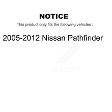 Load image into Gallery viewer, Rear Coated Disc Brake Rotor And Ceramic Pad Kit For 2005-2012 Nissan Pathfinder