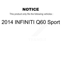 Charger l&#39;image dans la galerie, Rear Coated Disc Brake Rotors And Ceramic Pads Kit For 2014 INFINITI Q60 Sport