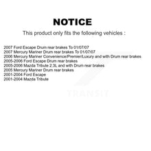 Load image into Gallery viewer, Front Rear Coated Brake Rotor Ceramic Pad &amp; Drum Kit (9Pc) For Ford Escape Mazda