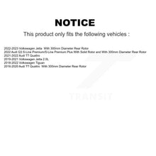 Load image into Gallery viewer, Rear Coated Disc Brake Rotor Ceramic Pad Kit For Volkswagen Tiguan Jetta Audi TT