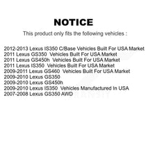 Load image into Gallery viewer, Front Rear Coated Brake Rotor Ceramic Pad Kit (6Pc) For Lexus GS350 IS350 GS450h