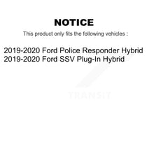 Charger l'image dans la galerie, Front Coat Disc Brake Rotor Ceramic Pad Kit For Ford Police Responder Hybrid SSV