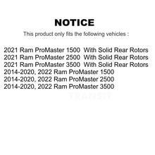Charger l'image dans la galerie, Front Coated Disc Brake Rotor &amp; Ceramic Pad Kit For Ram ProMaster 1500 2500 3500