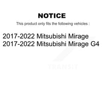 Load image into Gallery viewer, Front Coated Disc Brake Rotor Ceramic Pad Kit For 2017-2022 Mitsubishi Mirage G4