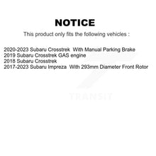 Charger l'image dans la galerie, Front Rear Coated Disc Brake Rotors Ceramic Pad Kit For Subaru Crosstrek Impreza