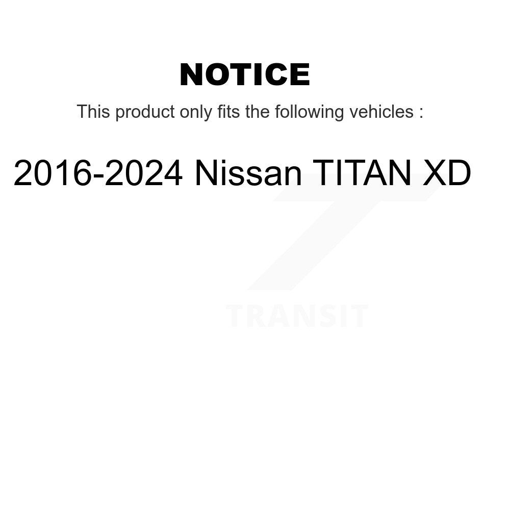 [Rear] 2016-2022 Nissan TITAN XD Premium Coated Rotors & Ceramic Pads Brake Kit For Max Braking