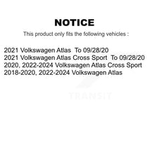 Charger l'image dans la galerie, Front Coated Disc Brake Rotor &amp; Ceramic Pad Kit For Volkswagen Atlas Cross Sport