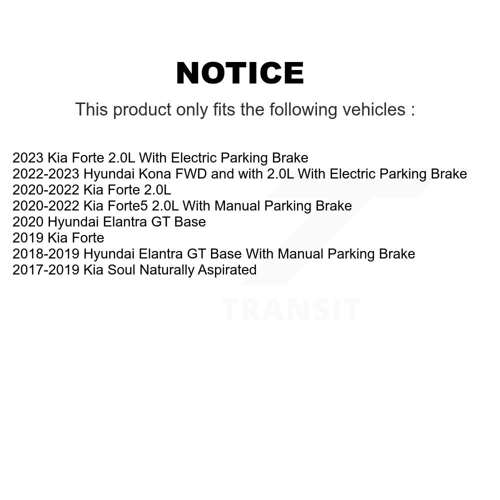 Front Rear Coated Brake Rotor Ceramic Pad Kit For Kia Soul Forte Hyundai Elantra