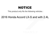 Load image into Gallery viewer, Front Rear Coat Brake Rotor Ceramic Pad Kit For 2016 Honda Accord LX-S with 2.4L