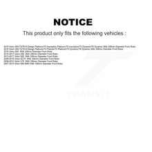 Charger l'image dans la galerie, Front Coated Disc Brake Rotor And Ceramic Pad Kit For Volvo S60 XC70 S80 V60 V70