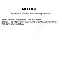 Charger l'image dans la galerie, Front Rear Coated Disc Brake Rotor Ceramic Pad Drum Kit (9Pc) For Chevrolet Cruze Limited KGT-102493