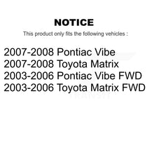 Load image into Gallery viewer, Front Rear Coat Brake Rotors Ceramic Pad Drum Kit For Toyota Matrix Pontiac Vibe