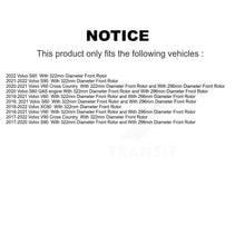 Charger l'image dans la galerie, Front Coat Brake Rotors Ceramic Pad Kit For Volvo XC60 S90 S60 V90 Cross Country